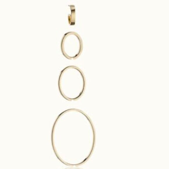 Vita Fede Cassio Earrings Adjustable Interlocking Detachable Old Money Links - Picture 9 of 9